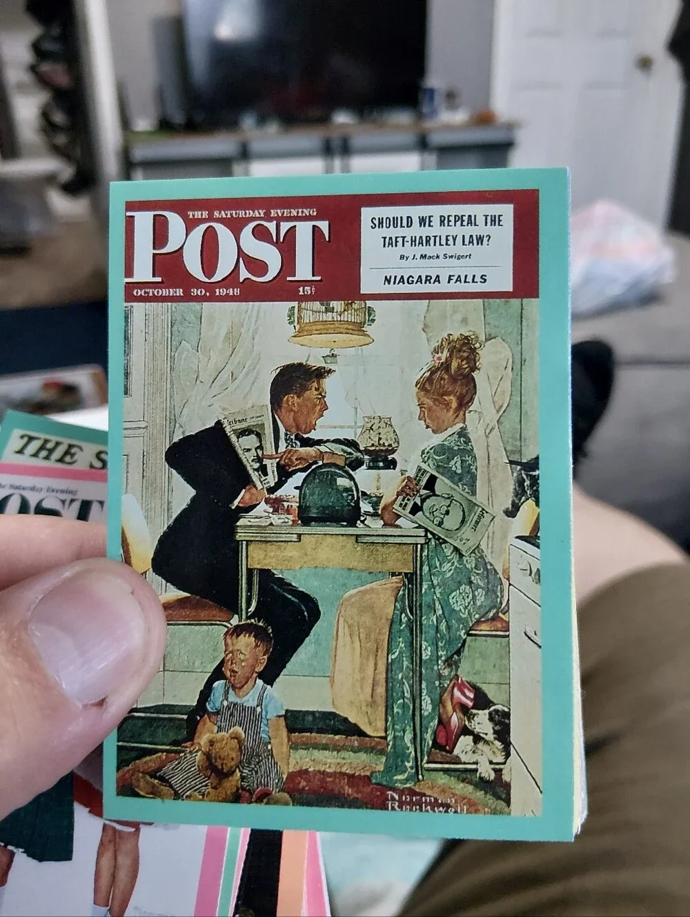 Vintage Saturday Evening Post Norman Rockwell 90 Card Collecter Series